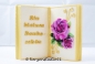 Preview: Buchkerze mit Wunschbeschriftung 12