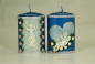 Preview: Set Engel blau / silber