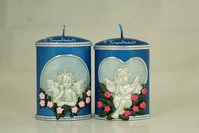 Set Engel blau / silber