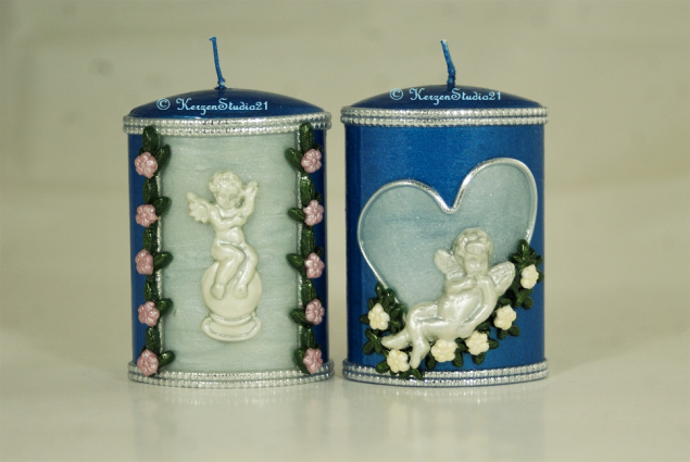 Set Engel blau / silber