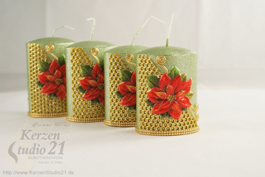 Kerzen Set Weihnachtsstern 2