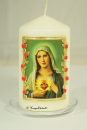 Kerze Mutter Gottes 6 cremeweiss