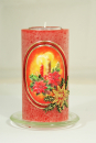 Weihnachten 197 RUSTIK Teelicht-Kerze